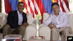 Los presidentes Obama y Santos se reunieron en abril del año pasado en Cartagena, durante la VI Cumbre de las Américas.