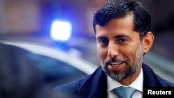 سهیل المزروعی، وزیر نفت امارات متحده عربی، در آستانه نشست سال ۲۰۱۹ اعضای اوپک در وین اتریش