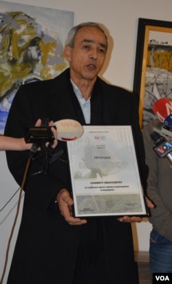 Mirolsav Ivanović primio je plaketu za Beli božur u ime svog pokojnog brata Olivera Ivanovića