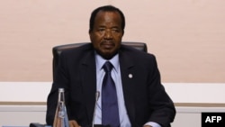 Cameroon President Paul Biya addresses his countrymen, saying tensions in the English-speaking regions that began more than a year ago have abated. 
