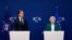 Президент Европейской комиссии Урсула фон дер Ляйен и генеральный секретарь НАТО Марк Рютте на пресс-конференции в Брюсселе. Бельгия, 2 сентября 2026 года. (Фото: REUTERS/Geert Vanden Wijngaert)