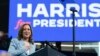 La vicepresidenta de Estados Unidos, Kamala Harris, habla durante un mitin de campaña en Atlanta, Georgia, el 30 de julio de 2024.