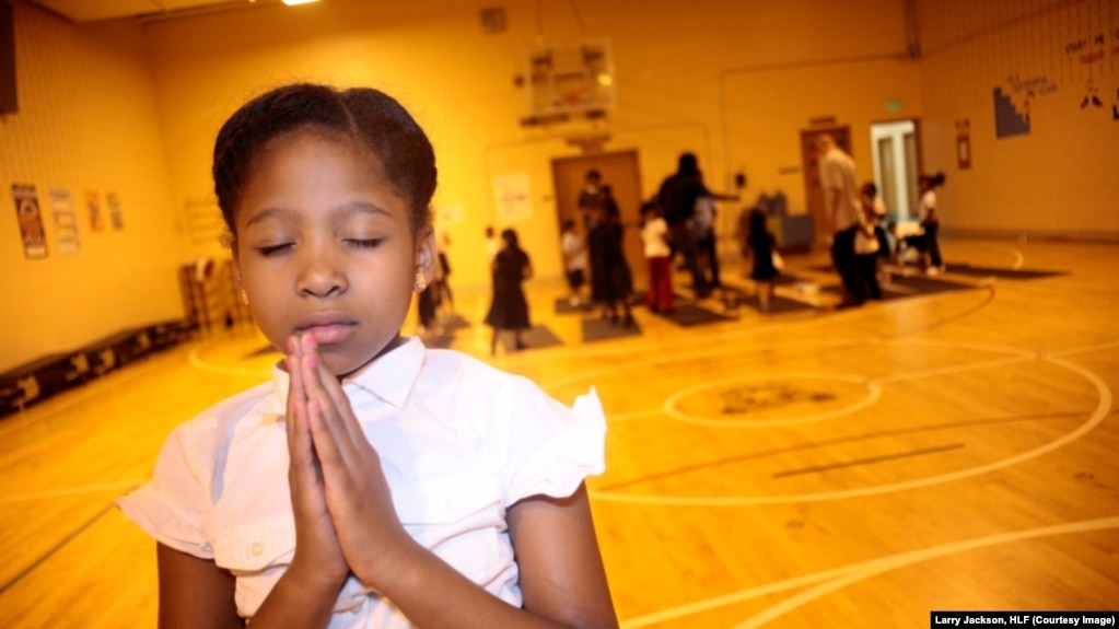 A student takes part in the Holistic Me After School Program in Baltimore, Maryland. 