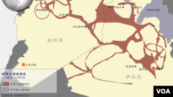 伊斯兰国在叙利亚和伊拉克控制区
