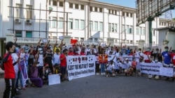 ရန်ကုန် ကုလနဲ့ သံရုံးတချို့ရှေ့ ဆန္ဒပြမှု အရှိန်မြင့်လာ