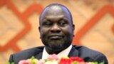 South Sudan rebel leader Riek Machar attends the signing of a peace agreement with the South Sudan government in Khartoum, Sudan, June 27, 2018