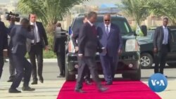 Le président français accueilli par son homologue djiboutien