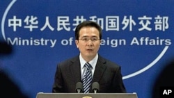 중국 외교부 홍레이 대변인 (자료사진)
