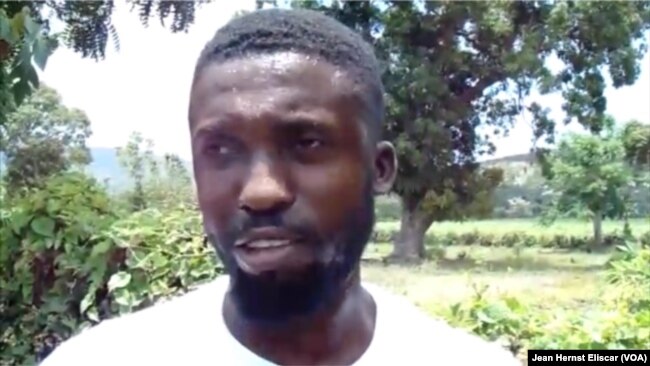 Justin Ovid, president of the Rotaract Club in Les Calles, Haiti.