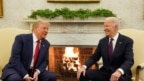 Tổng thống Joe Biden gặp Tổng thống đắc cử Donald Trump tại Toà Bạch Ốc ngày 13/11/2024.