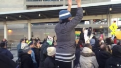 Protestas en el aeropuerto JFK de Nueva York