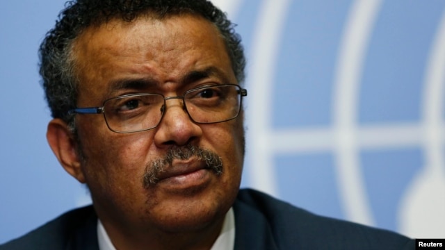 Tedros Adhanom, Ethiopia's minister of foreign affairs and former minister of health, is seen at a news conference at the European headquarters of the United Nations in Geneva, Switzerland, May 24, 2016. 