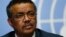 Tedros Adhanom, Ethiopia's minister of foreign affairs and former minister of health, is seen at a news conference at the European headquarters of the United Nations in Geneva, Switzerland, May 24, 2016. 