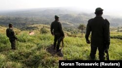 Des soldats des FARDC à Paida près de Beni, dans la province du Nord-Kivu en République démocratique du Congo, le 7 décembre 2018.