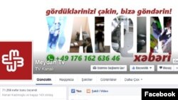 Meydan TV-nin Facebook səhifəsi 