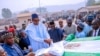 Le président Muhammadu Buhari inaugure le port fluvial de Baro dans l'Etat du Niger, Nigeria, le 19 janvier 2019.