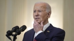 El presidente Joe Biden , antes de firmar un paquete de ayuda de 95 mil millones de dólares para Ucrania, Israel, Taiwán y otros aliados. En la Casa Blanca, el miércoles 24 de abril de 2024, en Washington.
