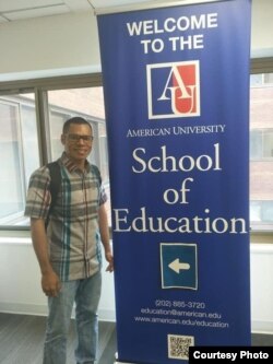 Paskalis Kaipman, mahasiswa S2 di American University di Washington, D.C. asal Boven Diegol, Papua (dok: Pribadi)