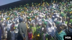 Part of the crowd which attended President Robert Mugabe's election rally in Chitungwiza