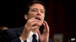 James Comey, pilihan Presiden Obama untuk menjadi direktur FBI menjawab pertanyaan-pertanyaan dari para Senator AS, Selasa (9/7).