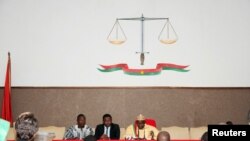 La Cour de justice burkinabè, à Ouagadougou, Burkina Faso, le 17 avril 2015.