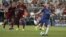 Jorginho lors d'un match entre Liverpool et Chelsea à Istanbul le 14 août 2019.