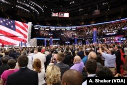 Delegates at the Republican National Convention, in Cleveland, July 21, 2016.