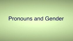 Грамматика на каждый день - Pronouns and Gender