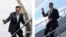 Republican presidential candidate Mitt Romney, left, boards a plane in Denver, Colo and President Barack Obama gets off a plane in Tampa, Fla., each have a specific mission for the string of three debates, Sept. 2012.