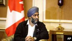 Le ministre de la Défense du Canada, Harjit Sajjan 