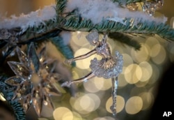 Una de las decoraciones de los árboles de Navidad de la Casa Blanca.