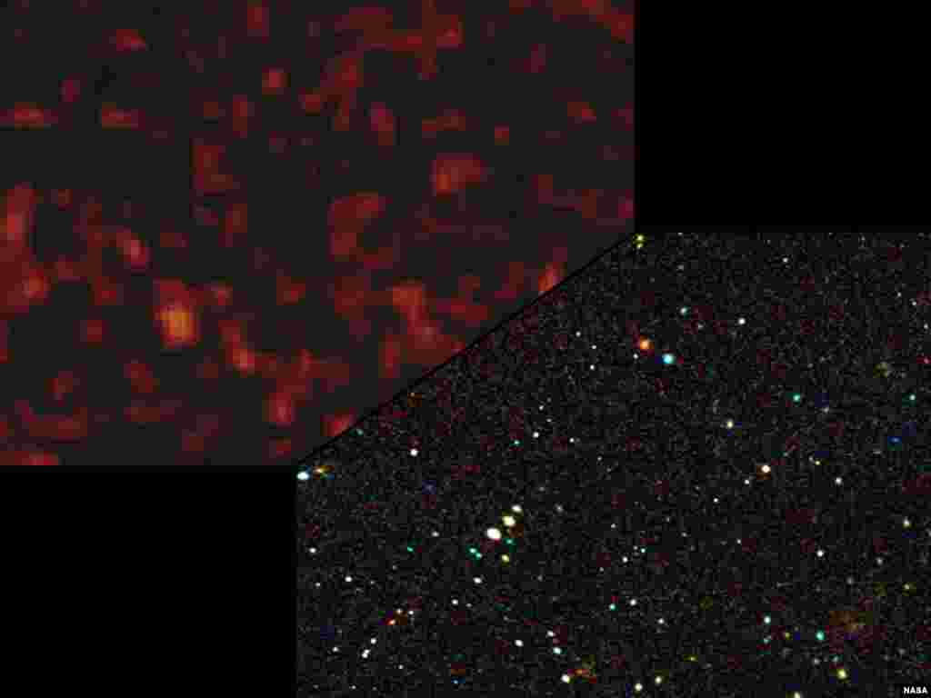 This image comparison demonstrates NuSTAR's improved ability to focus high-energy X-ray light into sharp images. (NASA)