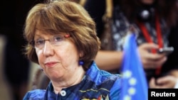 Pimpinan kebijakan luar negeri Uni Eropa, Catherine Ashton di Panama, 30 Juni 2013 (Foto: dok). 