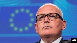 Le vice-président de la Commission européenne Frans Timmermans, 27 juillet 2016.