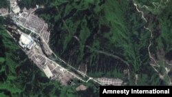 Satellite photo of North Korea's Camp 16.