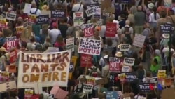 英國反川普團體發起大規模示威遊行 (粵語)