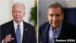 El presidente de EEUU, Joe Biden, y el líder opositor venezolano Edmundo González se reunieron en Washington el lunes, 6 de enero de 2025. [Combinación de fotos/Archivo]