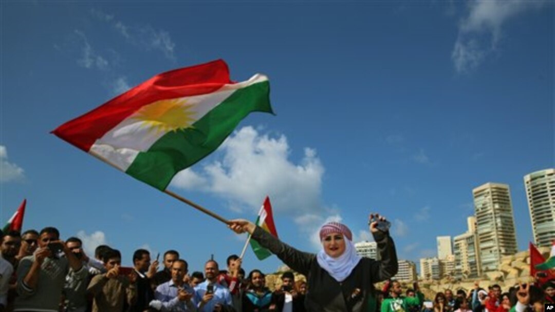 Newroz with Kurdish flag