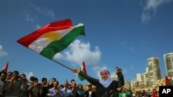 Newroz with Kurdish flag