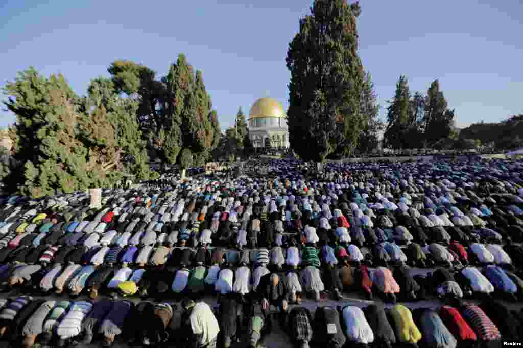 سعودی عرب اور مشرق وسطیٰ سمیت دنیا کے مختلف ملکوں میں ہفتہ کو مسلمانوں نے عید الاضحیٰ مذہبی جوش و جذبے کے ساتھ منائی گئی۔