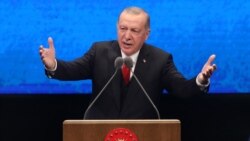 Presidenti turk RexhepTajip Erdogan jep një fjalim në Ankara më 21 korrik, 2020