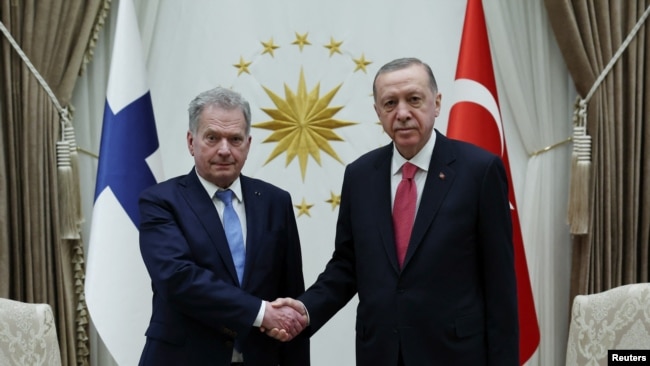17 Mart 2023 - Finlandiya lideri Sauli Niinisto Ankara'yı ziyaretinde Cumhurbaşkanı Recep Tayyip Erdoğan'la biraraya geldi