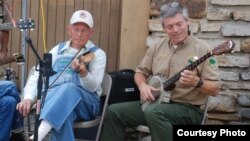 Clyde Davenport and Bobby Fulcher play at Pickett State Park Old Timers Day, Sept. 3, 2006. (Courtesy: Bobby Fulcher)