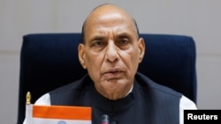 Bộ trưởng Quốc phòng Ấn Độ Rajnath Singh .