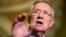 FILE - Senate Minority Leader Harry Reid of Nevada speaks during a news conference on Capitol Hill in Washington, Sept. 16, 2015.