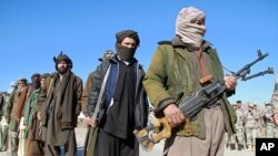 Afghan Taliban militants (File)