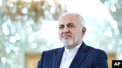 FILE - Iranian Foreign Minister Mohammad Javad Zarif is seen during a press conference in Tehran, Iran, June 10, 2019.