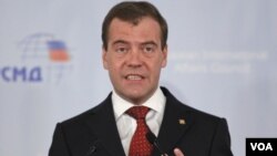 PM Rusia Dmitry Medvedev terpilih secara bulat sebagai Ketua Partai Rusia Bersatu (foto: dok).