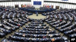 歐盟委員會領導人在歐洲議會做報告（2018年9月12日）