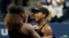 Serena Williams hugs Naomi Osaka, of Japan, after Osaka defeated Williams in the women's final of the U.S. Open tennis tournament, Saturday, Sept. 8, 2018, in New York.